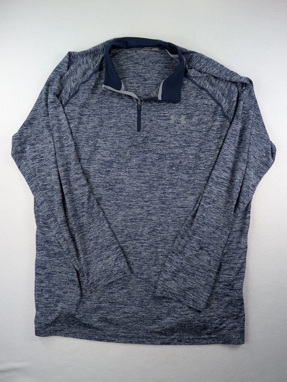 Under Armour HeatGear Men’s XL Blue Heather 1/4 Zip Loose Fit Pullover